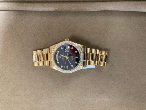 Beautiful Clone Rolex Day-date 36 18038 Caliber 3055 Automatic Movement 36mm Yellow Gold Case Mens/unisex Watch - Image 3