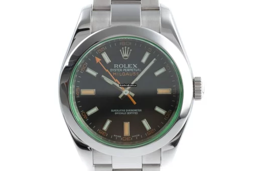 High Quality Fake Rolex Milgauss 116400gv Caliber 3131 Automatic Movement 40mm Steel Case Mens/unisex Watch - Image 7