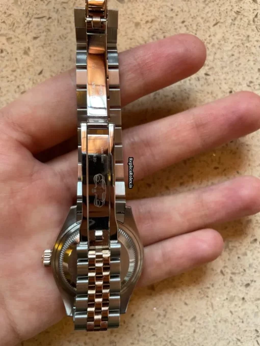 High-end Replica Rolex Lady-datejust 279381rbr Caliber 2236 Automatic Movement 28x30mm Rose Gold Case Womens Watch - Image 6