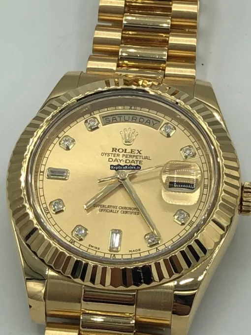 Beautiful Copy Rolex Day-date II 218238 Caliber 3156 Automatic Movement 41mm Yellow Gold Case Mens/unisex Watch - Image 10