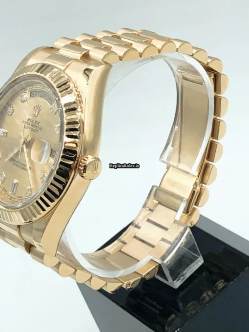 Beautiful Copy Rolex Day-date II 218238 Caliber 3156 Automatic Movement 41mm Yellow Gold Case Mens/unisex Watch - Image 4