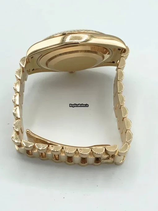 Beautiful Copy Rolex Day-date II 218238 Caliber 3156 Automatic Movement 41mm Yellow Gold Case Mens/unisex Watch - Image 5