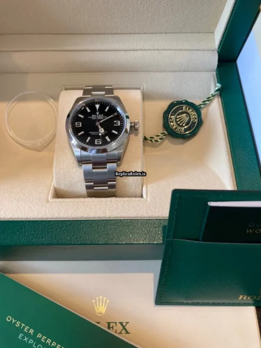 Lovely Replica Rolex Explorer 124270 Caliber 3230 Automatic Movement 36mm Steel Case Mens/unisex Watch - Image 8