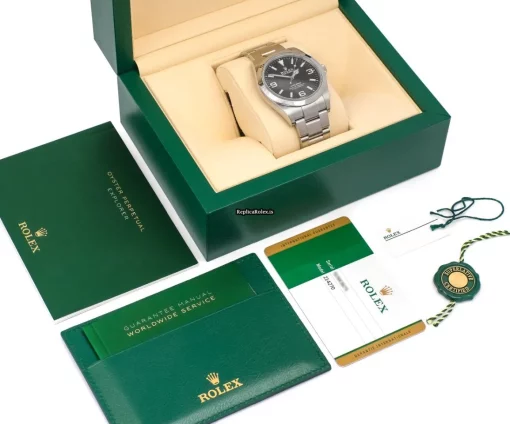 Cheap Replica Rolex Explorer 214270 Caliber 3132 Automatic Movement 39mm Steel Case Mens/unisex Watch - Image 9