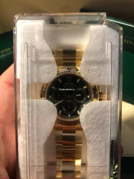 Awesome Replica Rolex Daytona 116508 Caliber 4130 Automatic Movement 40mm Yellow Gold Case Mens/unisex Watch - Image 8