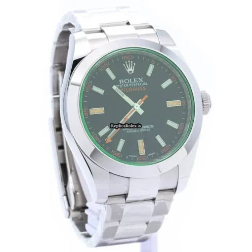 Discount Replica Rolex Milgauss 116400gv Automatic Movement 40mm Steel Case Mens/unisex Watch - Image 8