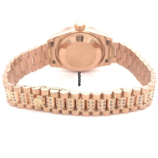 Swiss Fake Rolex Lady-datejust 179165 Automatic Movement 26mm Rose Gold Case Womens Watch - Image 4