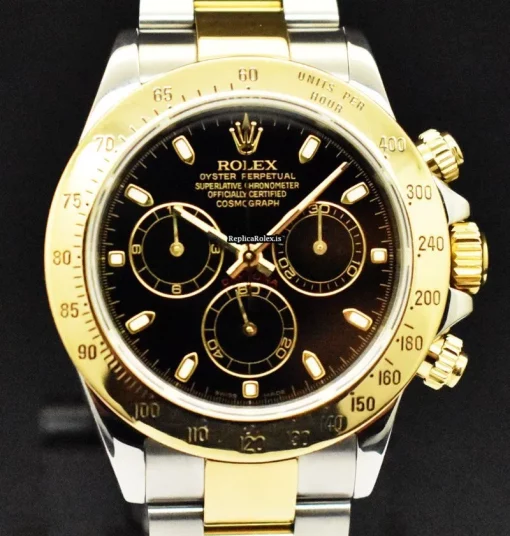 Affordable Fake Rolex Daytona 116523 Caliber 4130 Automatic Movement 40mm Gold/steel Case Mens/unisex Watch