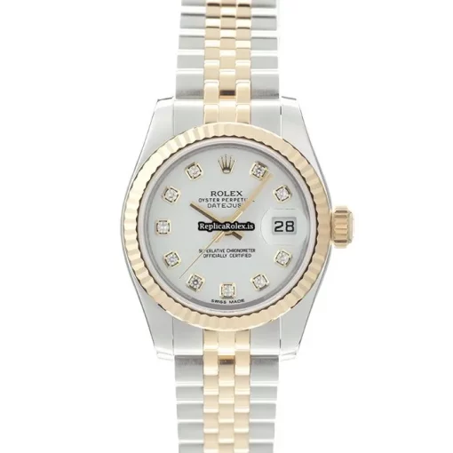 Great Replica Rolex Lady-datejust 179173g Caliber 2235 Automatic Movement 26mm Gold/steel Case Watch