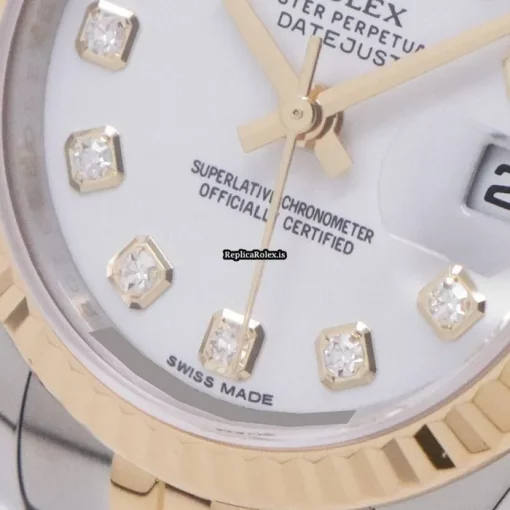 Great Replica Rolex Lady-datejust 179173g Caliber 2235 Automatic Movement 26mm Gold/steel Case Watch - Image 10