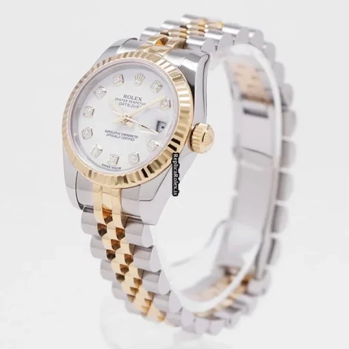 Great Replica Rolex Lady-datejust 179173g Caliber 2235 Automatic Movement 26mm Gold/steel Case Watch - Image 2