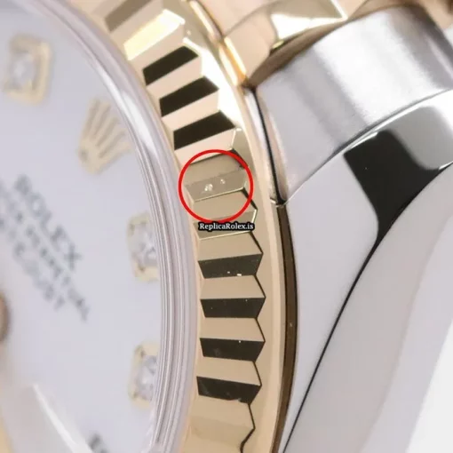 Great Replica Rolex Lady-datejust 179173g Caliber 2235 Automatic Movement 26mm Gold/steel Case Watch - Image 4