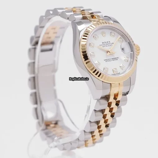 Great Replica Rolex Lady-datejust 179173g Caliber 2235 Automatic Movement 26mm Gold/steel Case Watch - Image 5
