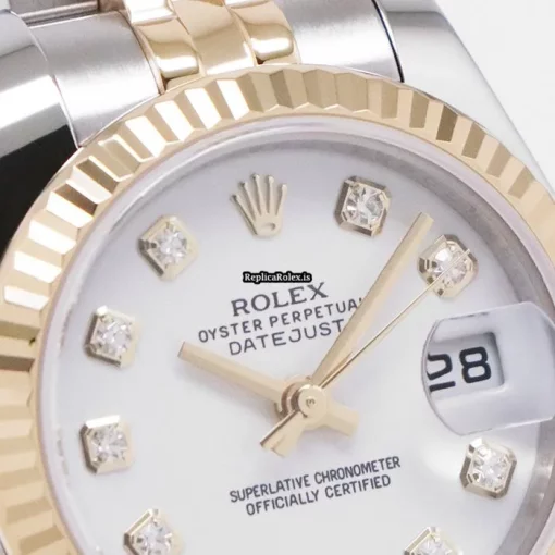Great Replica Rolex Lady-datejust 179173g Caliber 2235 Automatic Movement 26mm Gold/steel Case Watch - Image 6