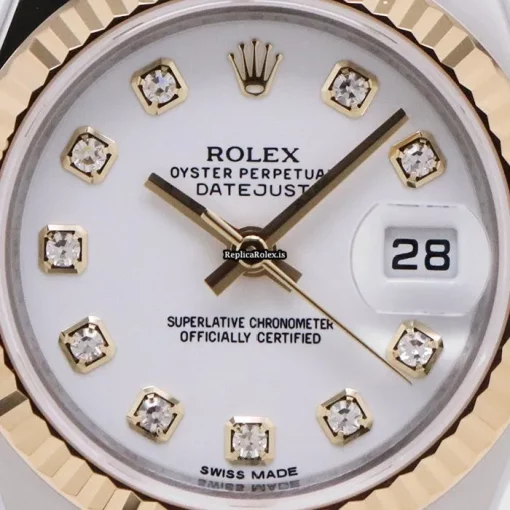 Great Replica Rolex Lady-datejust 179173g Caliber 2235 Automatic Movement 26mm Gold/steel Case Watch - Image 8