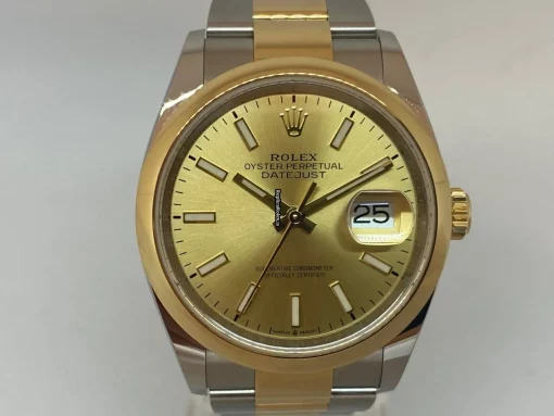 Lovely Copy Rolex Datejust 126203 Caliber 3235 Automatic Movement 36mm Gold/steel Case Mens/unisex Watch