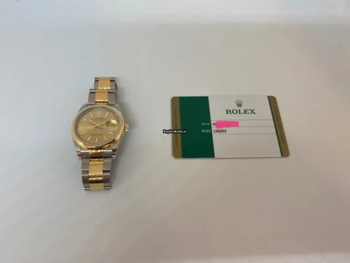 Lovely Copy Rolex Datejust 126203 Caliber 3235 Automatic Movement 36mm Gold/steel Case Mens/unisex Watch - Image 5