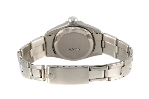 Wonderful Fakes Rolex Oyster Perpetual Lady Date 6527 Caliber 1130 Automatic Movement 24mm White Gold Case Womens Watch - Image 10