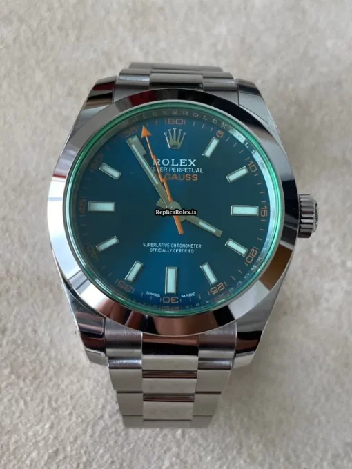 Affordable Replica Rolex Milgauss 116400gv Caliber 3131 Automatic Movement 40mm Steel Case Mens/unisex Watch - Image 3