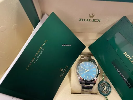 Affordable Replica Rolex Milgauss 116400gv Caliber 3131 Automatic Movement 40mm Steel Case Mens/unisex Watch - Image 8