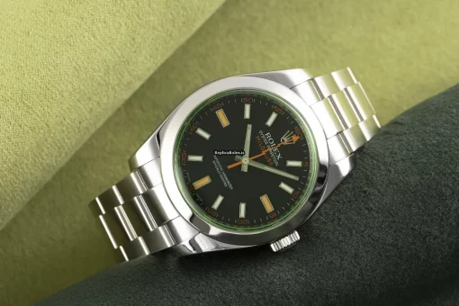 Beautiful Fake Rolex Milgauss 116400 Caliber 3131 Automatic Movement 40mm Steel Case Mens/unisex Watch - Image 3