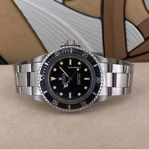 Excellent Fake Rolex Submariner 5513 Automatic Movement 40mm Steel Case Watch - Image 6