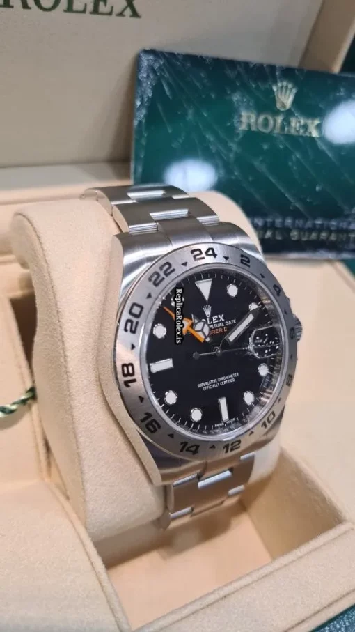 Fine Fake Rolex Explorer II 216570 Caliber 3186 Automatic Movement 42mm Steel Case Mens/unisex Watch - Image 2