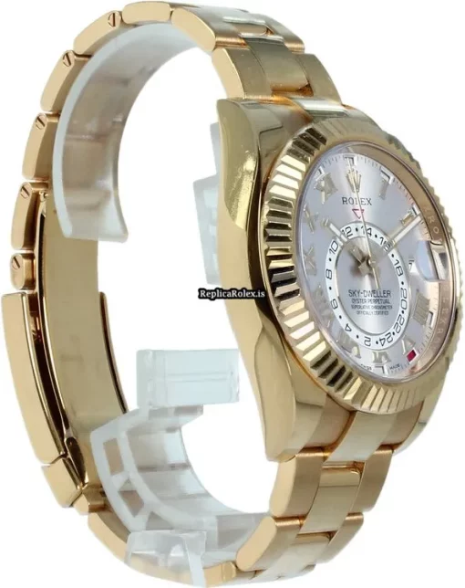 Perfect Replica Rolex Sky-dweller 326938 Automatic Movement 42mm Yellow Gold Case Mens/unisex Watch - Image 3