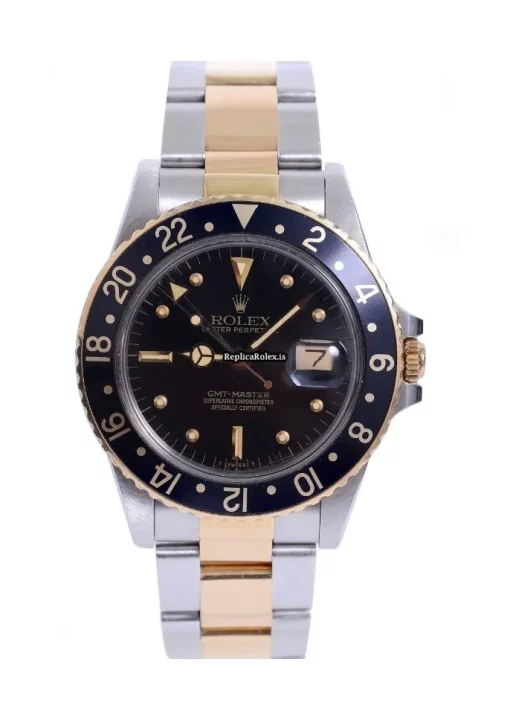 Terrific Replica Rolex Gmt-master 16753 Automatic Movement 40mm Gold/steel Case Mens/unisex Watch