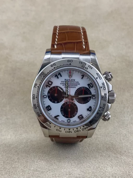 Quality Replica Rolex Daytona 116519 Caliber 4130 Automatic Movement 40mm White Gold Case Mens/unisex Watch - Image 3