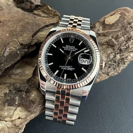 Quality Replica Rolex Datejust 116231 Automatic Movement 36mm Gold/steel Case Watch - Image 2