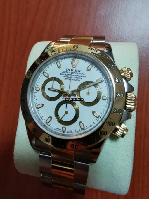 Best Replica Rolex Daytona 116523 Caliber 4130 Automatic Movement 40mm Gold/steel Case Mens/unisex Watch - Image 2