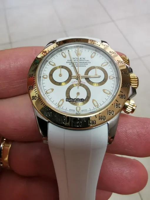 Best Replica Rolex Daytona 116523 Caliber 4130 Automatic Movement 40mm Gold/steel Case Mens/unisex Watch - Image 6