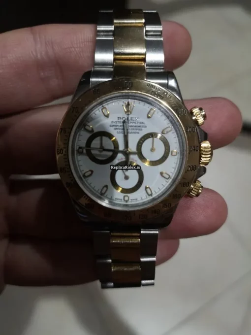 Best Replica Rolex Daytona 116523 Caliber 4130 Automatic Movement 40mm Gold/steel Case Mens/unisex Watch - Image 8
