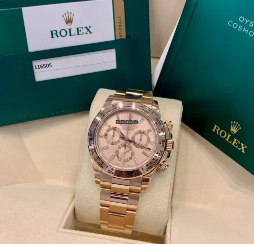 Top Replica Rolex Daytona 116505 Caliber 4130 Automatic Movement 40mm Rose Gold Case Mens/unisex Watch - Image 6