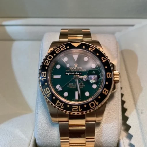 Wonderful Replica Rolex Gmt-master II 116718ln Caliber 3186 Automatic Movement 40mm Yellow Gold Case Mens/unisex Watch