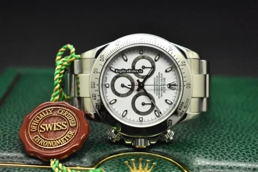 Pleasing Fake Rolex Daytona 116520 Caliber 4130 Automatic Movement 40mm Steel Case Mens/unisex Watch - Image 10