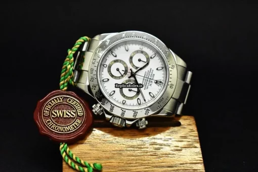 Pleasing Fake Rolex Daytona 116520 Caliber 4130 Automatic Movement 40mm Steel Case Mens/unisex Watch - Image 6