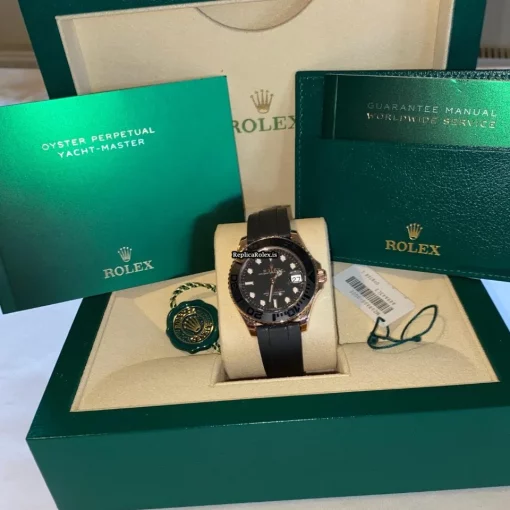 Excellent Fake Rolex Yacht-master 37 268655 Caliber 2236 Automatic Movement 37mm Rose Gold Case Mens/unisex Watch