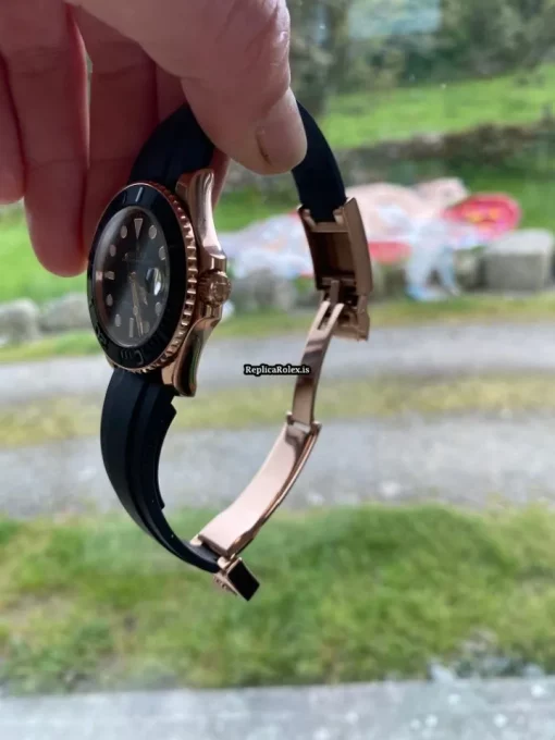 Excellent Fake Rolex Yacht-master 37 268655 Caliber 2236 Automatic Movement 37mm Rose Gold Case Mens/unisex Watch - Image 7
