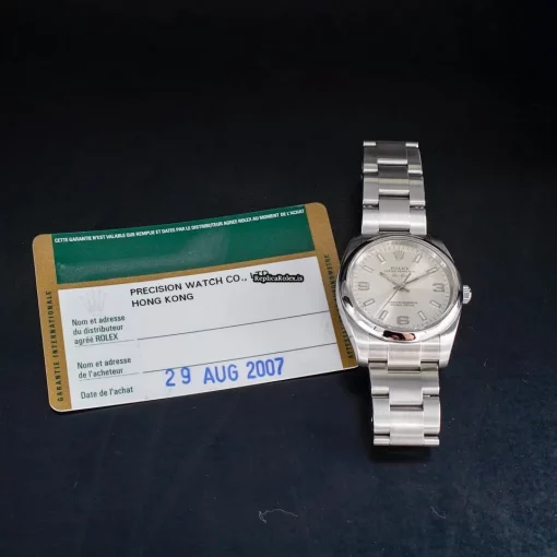 Reliable Replica Rolex Air King 114200 Caliber 3130 Automatic Movement 34mm Steel Case Mens/unisex Watch - Image 12