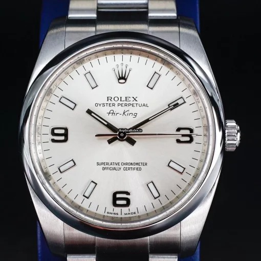 Reliable Replica Rolex Air King 114200 Caliber 3130 Automatic Movement 34mm Steel Case Mens/unisex Watch - Image 13
