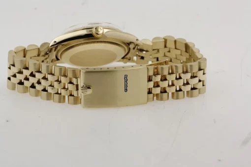 Defect Replica Rolex Oyster Perpetual Date 15037 Caliber 3035 Automatic Movement 34mm Yellow Gold Case Mens/unisex Watch - Image 10