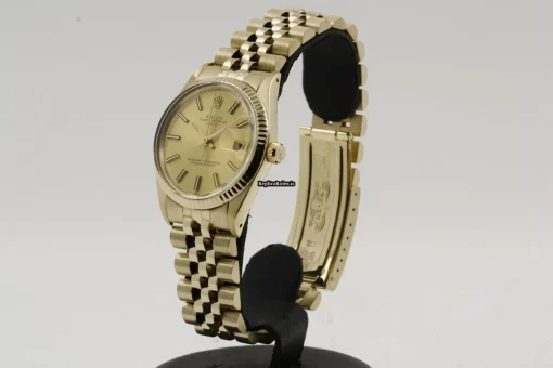 Defect Replica Rolex Oyster Perpetual Date 15037 Caliber 3035 Automatic Movement 34mm Yellow Gold Case Mens/unisex Watch - Image 2