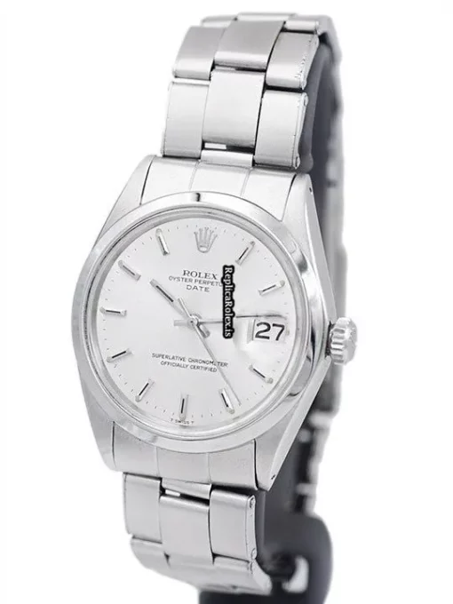 Inexpensive Fake Rolex Oyster Perpetual Date 1500 Automatic Movement 34mm Steel Case Watch - Image 2