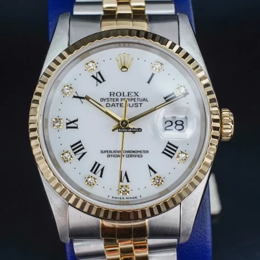 1:1 Replica Rolex Datejust 16233 Caliber 3135 Automatic Movement 36mm Gold/steel Case Mens/unisex Watch - Image 12