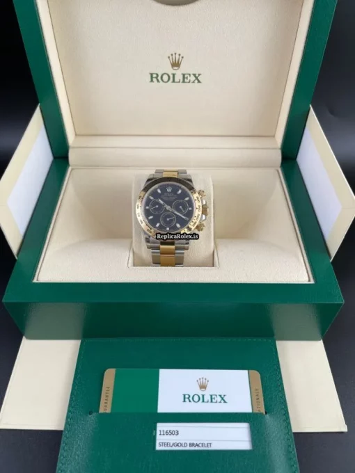 Stylish Knockoff Rolex Daytona 116503 Caliber 4130 Automatic Movement 40mm Gold/steel Case Mens/unisex Watch - Image 6