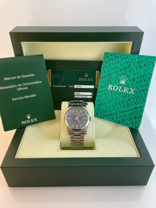 Design Replica Rolex Oyster Perpetual 116034 Caliber 3130 Automatic Movement 36mm Steel Case Mens/unisex Watch - Image 11