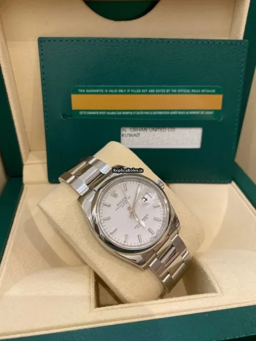 Wonderful Replica Rolex Oyster Perpetual Date 115200 Caliber 3135 Automatic Movement 34mm Steel Case Mens/unisex Watch - Image 4
