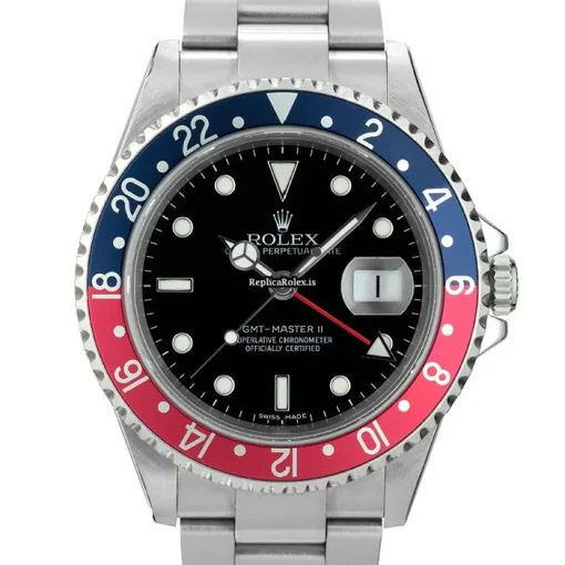 Epic Fake Rolex Gmt-master II 16710 Caliber 3185 Automatic Movement 40mm Steel Case Watch